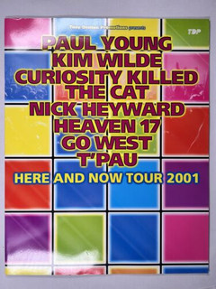 Paul Young Kim Wilde Nick Heyward Programme Original Here And Now Tour 2001 Front