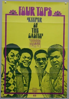 Four Tops Levi Stubbs Motown Poster Orig Probe Promo Keeper Of The Castle 1972 front