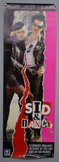 Sex Pistols Sid Vicious Poster Original Embassy VHS Promo Sid And Nancy 1986 front