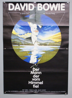 David Bowie Poster Original Vintage German Promo The Man Who Fell To Earth 1976 front