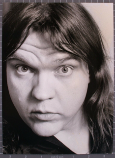 Meat Loaf Jim Steinman Photo 9.5" x 7" B/W Original Promo Stamped Circa Mid 80s Front