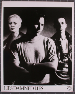 Lies Damned Lies Steve Butler Photograph Original Siren Promo Circa Early 1990 front