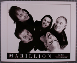 Marillion Photograph Original 10" x 8" B/W  Raw Power Promotional Circa 1990 Front