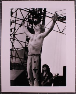 Ozzy Osbourne Black Sabbath Photograph 10" x 8" Original Press Stamped 1983 #4 Front