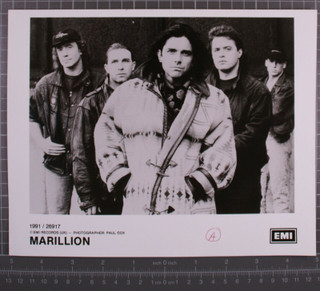 Marillion Fish Photograph 10" x 8" B/W Original EMI Records UK Promotion 1991 Front