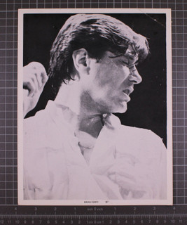 Brian Ferry Photograph Original Black And White Promotion Circa Late 1970s Front