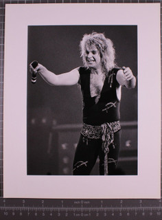 Ozzy Osbourne Black Sabbath Photograph 10" x 8" Original Press Stamped 1986 #6 front