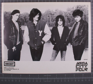 Mega City Four Photograph Decoy Promotion Original B/W 10x 8 Walkerprint 1989 Front