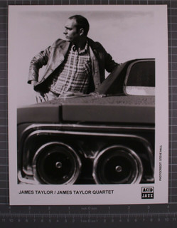 James Taylor Photograph Original Black And White Acid Jazz Promo Circa Mid 90s front
