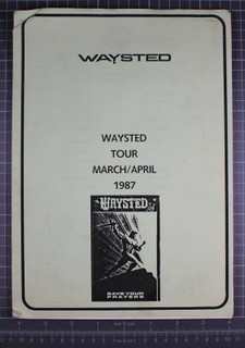 UFO Waysted Pete Way Itinerary Original Vintage Save Your Prayers US Tour 1987 Front