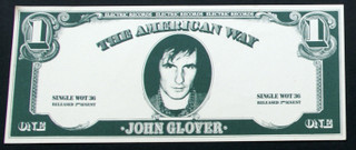 John Glover Flyer Electric Records Promo Original The American Way WOT36 1979 detailed