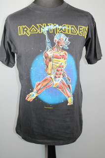 Iron Maiden Shirt Official Original Somewhere On Tour Europe 1986/87 front