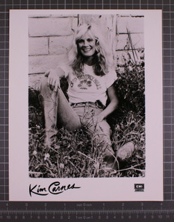 Kim Carnes Photograph Original EMI Black And White Promotion Circa Mid 80's Front