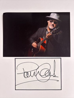 Paul Carrack Signed Card + Photo Original Authentic From The Collection Of B.M Front With Autograph