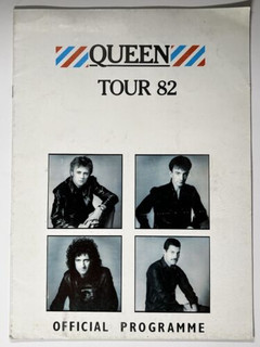 Queen Freddie Mercury Brian Programme Official Hot Space European Tour  1982