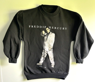 Queen Freddie Mercury Sweat Shirt Offic Int. Fan Club The Great Pretender 1992 Front
