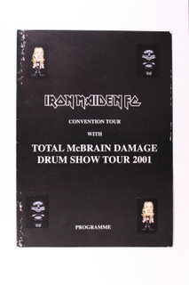 Iron Maiden Programme Fan Club Convention Drum Show Total McBrain Damage 2001 front