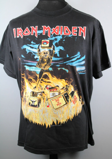 Iron Maiden Bruce Dickinson Shirt Official Ain’t Gotta Prayer European Tour 1990 front