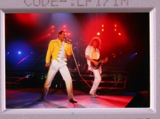 Queen Freddie Mercury Transparency Original LFI  Back Lit Framed Circa mid 80 #6 Front