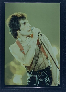 Queen Freddie Mercury Transparency Original Crazy Tour Live on Stage Circa 1979 Detailed