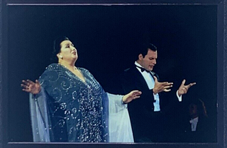 Queen Freddie Mercury Montserrat Caballé Transparency On Stage Original 1987 Detailed