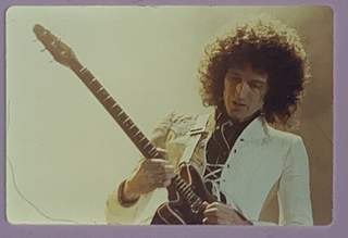 Queen Brian May Transparency Slide Original Brain Live on Stage Circa Mid 70's Detailed