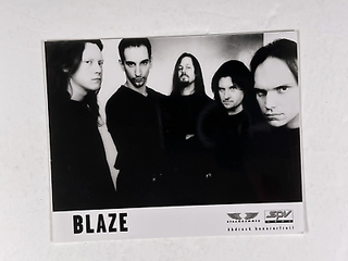 Blaze Photo Iron Maiden  Original Black And White Press Promotion Circa 2000s