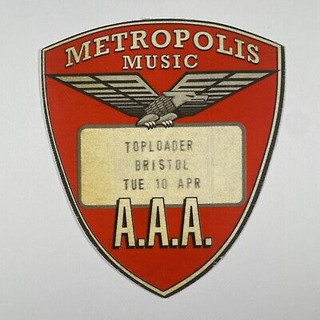 Toploader Dan Hipgrave AAA Pass Original Colston Hall Bristol 10th April 2002 Front