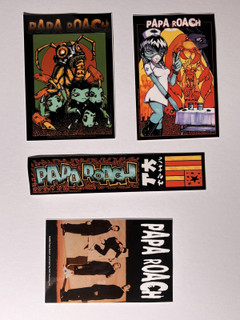 Papa Roach Sticker Set Original Tour Merchandise X3 Circa 2000
