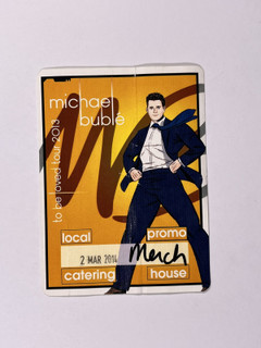 Michael Bublé Pass To Be Loved Tour Original 2nd March 2014