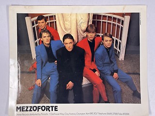 Mezzoforte Signed Photo X3 Original Coloured Press Promo 1990s