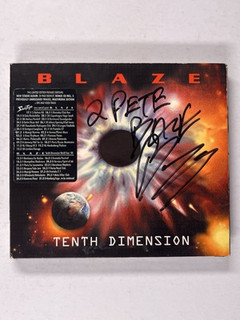 Blaze Bayley Signed CD Original Tenth Dimension 2 CD Limited Edition 2002