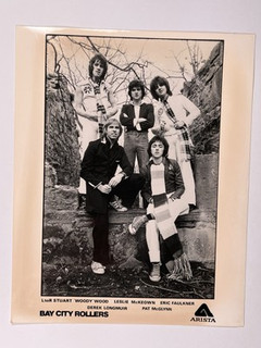 Bay City Rollers Photo Original Black And White Press Promotion 1978