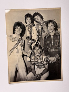 Bay City Rollers  Photo Original Black And White Press Promotion Circa 1970s