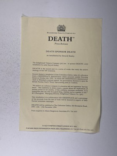 Death Press Release Original Deryck Healey 15th December 1994