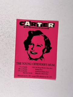 Carter The Unstoppable Sex Machine Card The Young Offenders Mum 30th Jan 1995