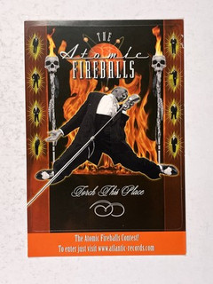 The Atomic Fireballs Postcard Original Atlantic records Promotion