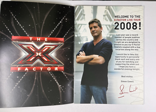 The X Factor Programme Original Souvenir Booklet Live Tour 2008