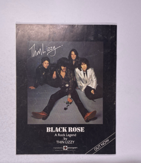 Thin Lizzy Black Rose Programme Rock Legends Original 1979 Back