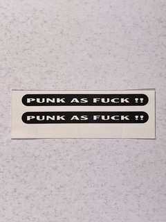 Punk As F*ck Sticker front
