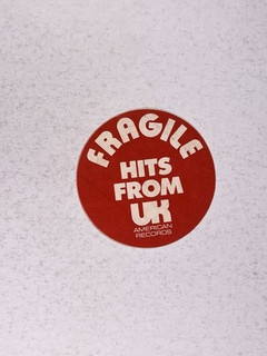 Fragile Hits From UK American Records Sticker front