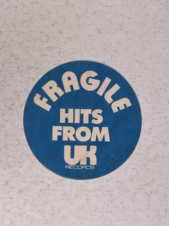 Fragile Hits From UK  Records Sticker