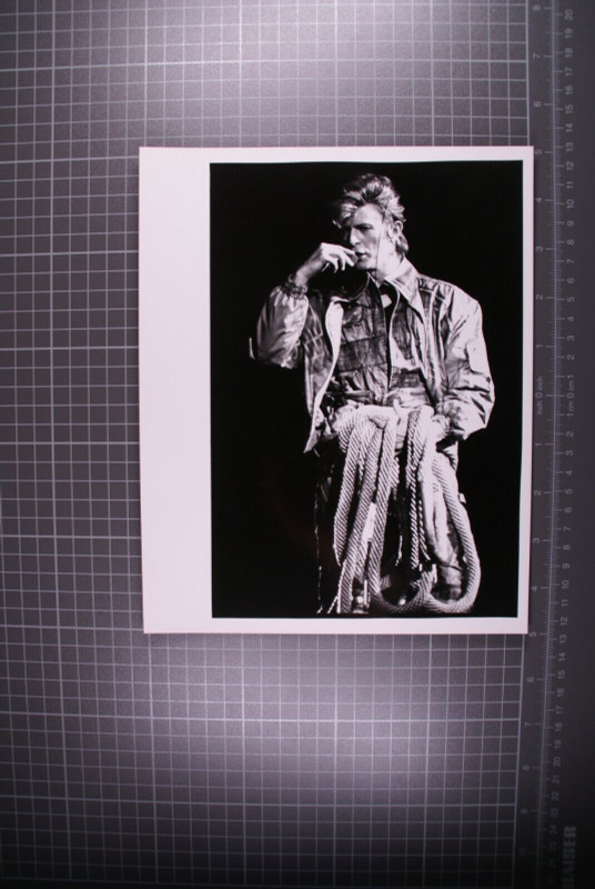 David Bowie Photo B/W 10" x 8" Original Stamped To Verso 1987 front