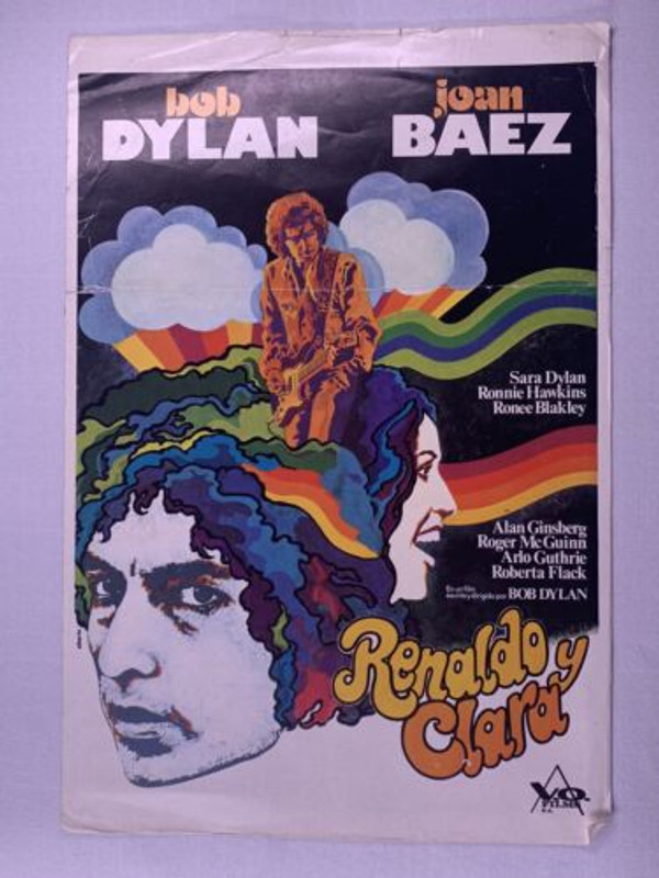 Bob Dylan Joan Baez Flyer Original Promo Renaldo And Clara 1979 front