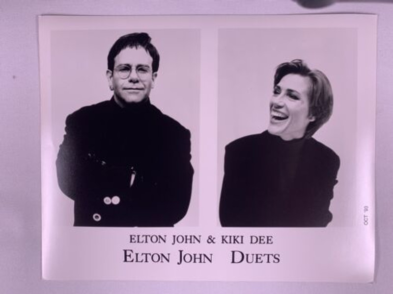 Elton John Kiki Dee Photo Vintage Official Promo Duets October 1993 front