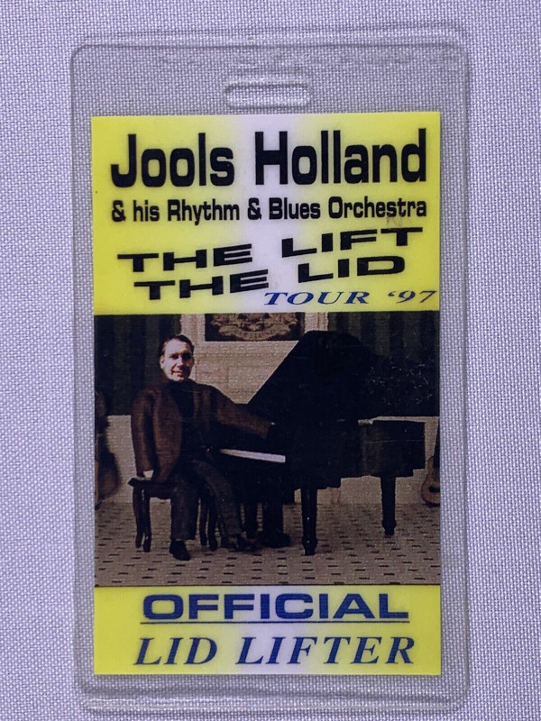 Jools Holland Pass Ticket Original The Lift The Lid Tour 1997 front