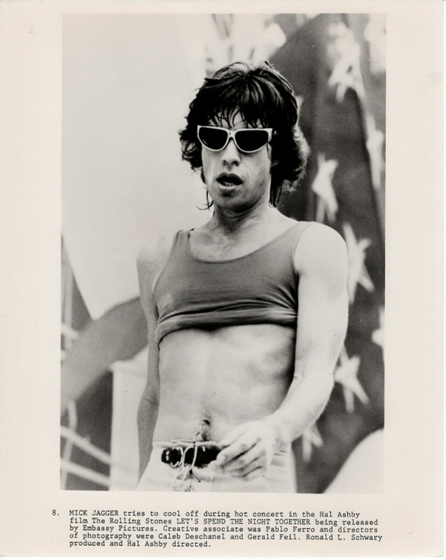 Rolling Stones Jagger Photo Original Let's Spend The Night Together Promo 1982 Front