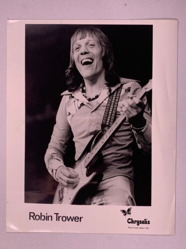 Robin Trower Photo Vintage Official Chrysalis Promo January 1980 #2 front