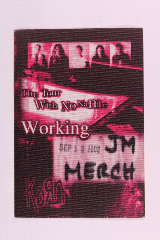 Korn Pass Original The Tour With No Name Tour 2002 front