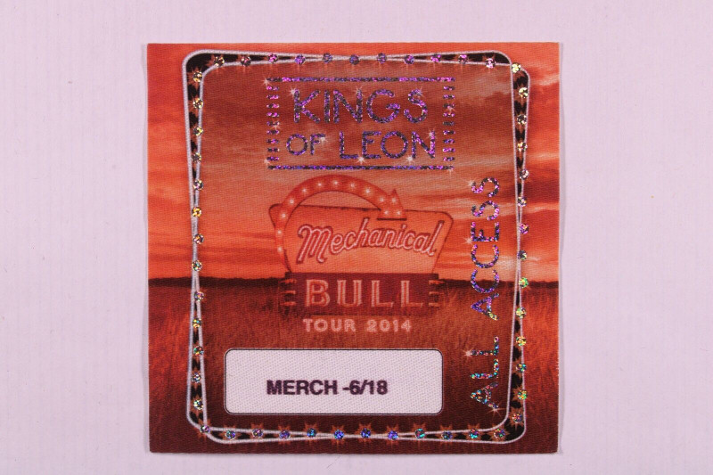 Kings Of Leon Pass Original Mechanical Bull Tour Manchester 2014 front